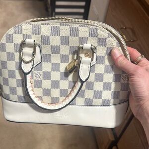 Louis Vuitton Cream and Gray Mini Bag